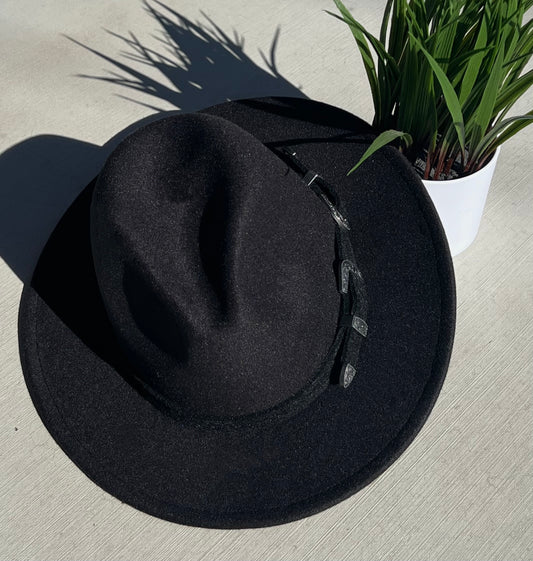 Bri Fedora Hat- Black